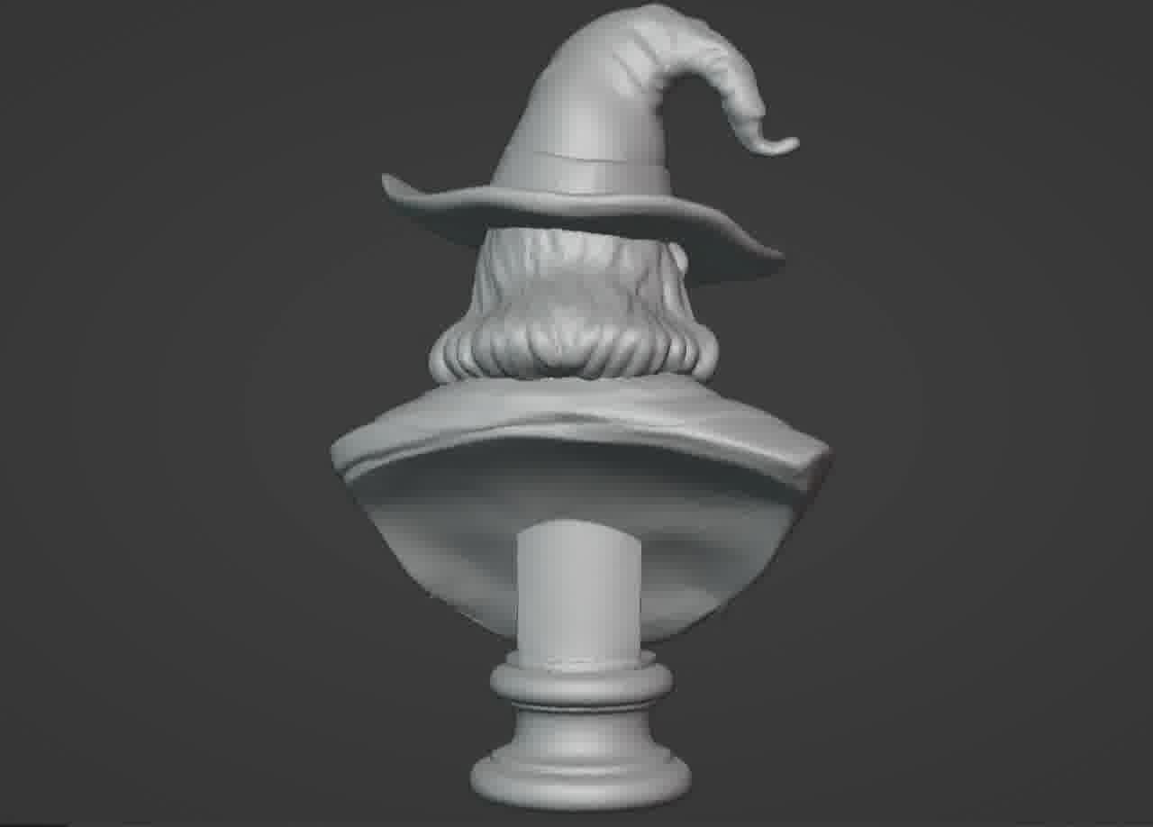 Gandalf the Grey Bust - 3D Printable Wizard Sculpture  3D print model_27