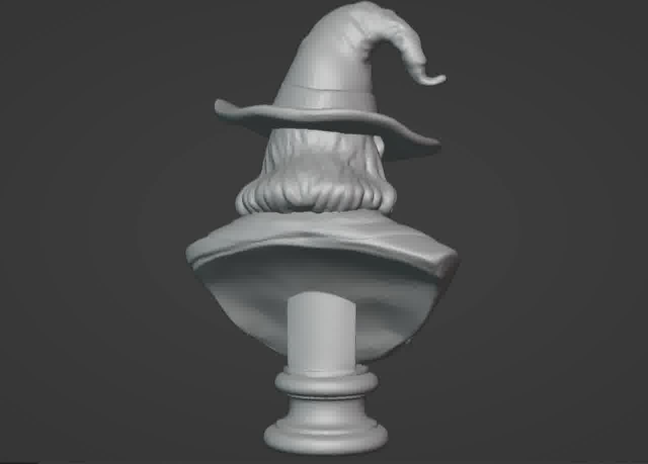 Gandalf the Grey Bust - 3D Printable Wizard Sculpture  3D print model_19