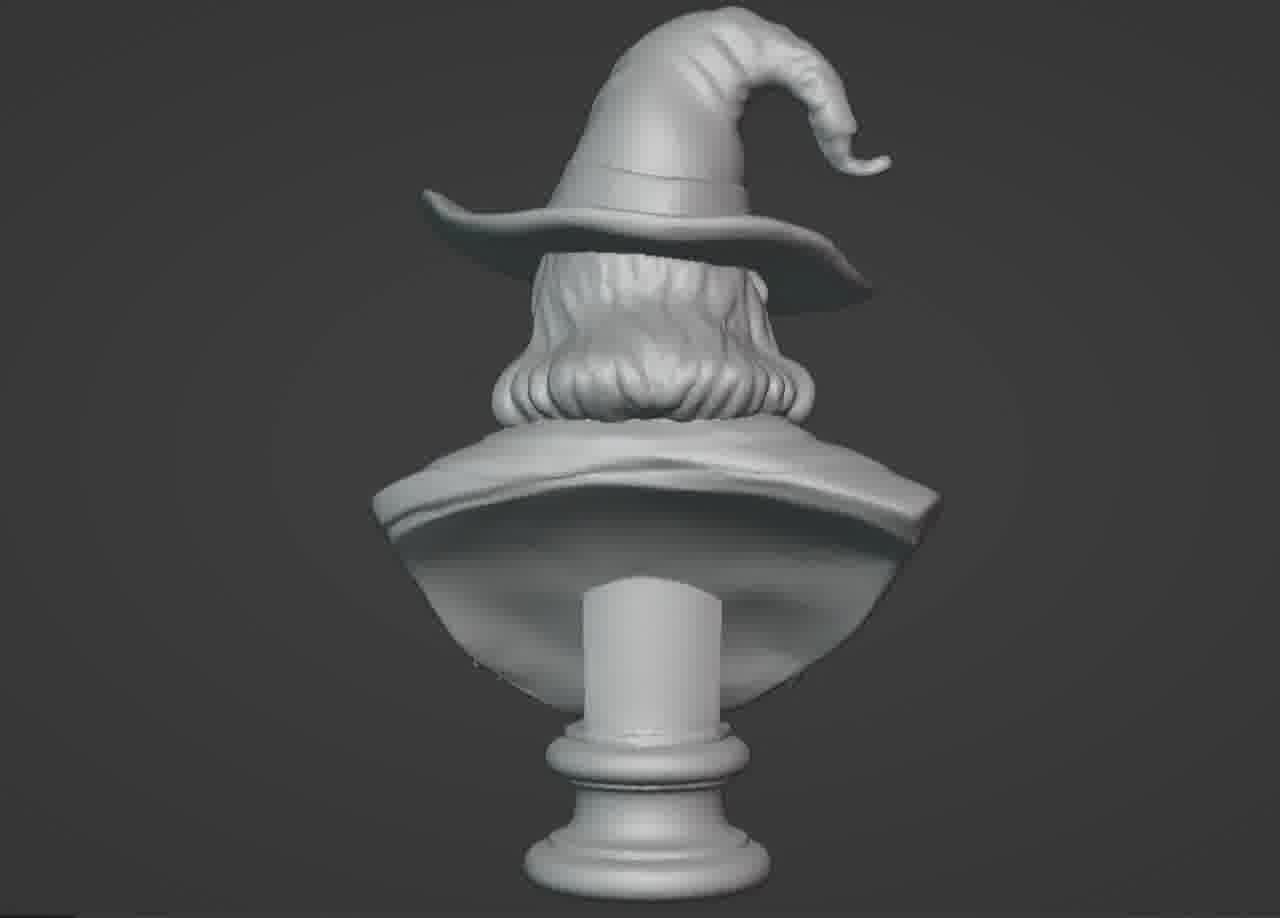 Gandalf the Grey Bust - 3D Printable Wizard Sculpture  3D print model_29