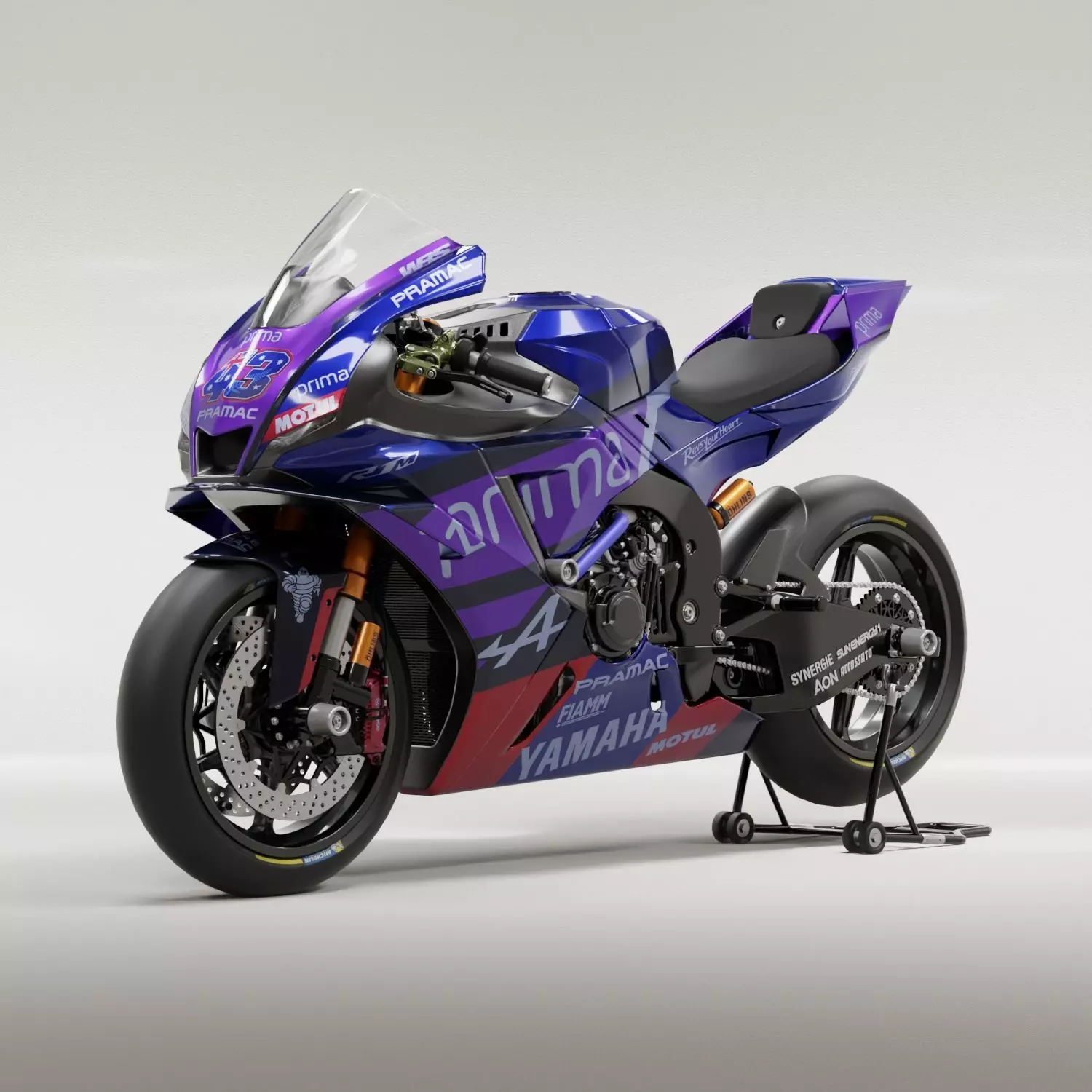 Yamaha R1-M Prima Pramac Racing MotoGP Livery 3D model_0