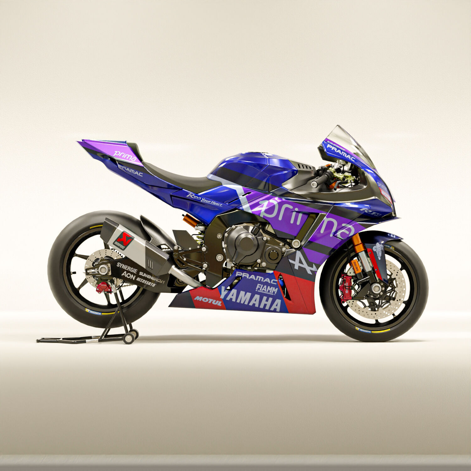 Yamaha R1-M Prima Pramac Racing MotoGP Livery 3D model_5