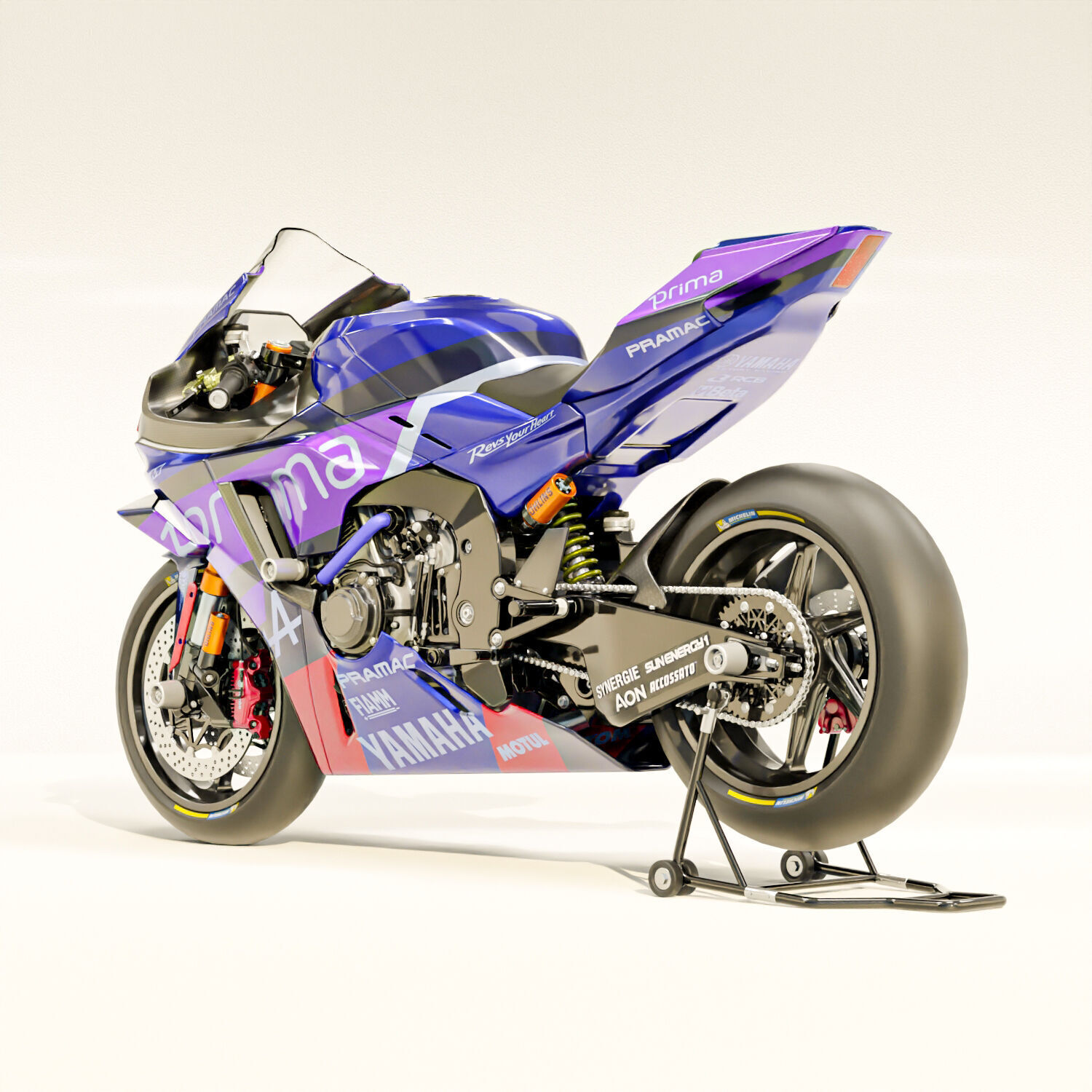 Yamaha R1-M Prima Pramac Racing MotoGP Livery 3D model_2