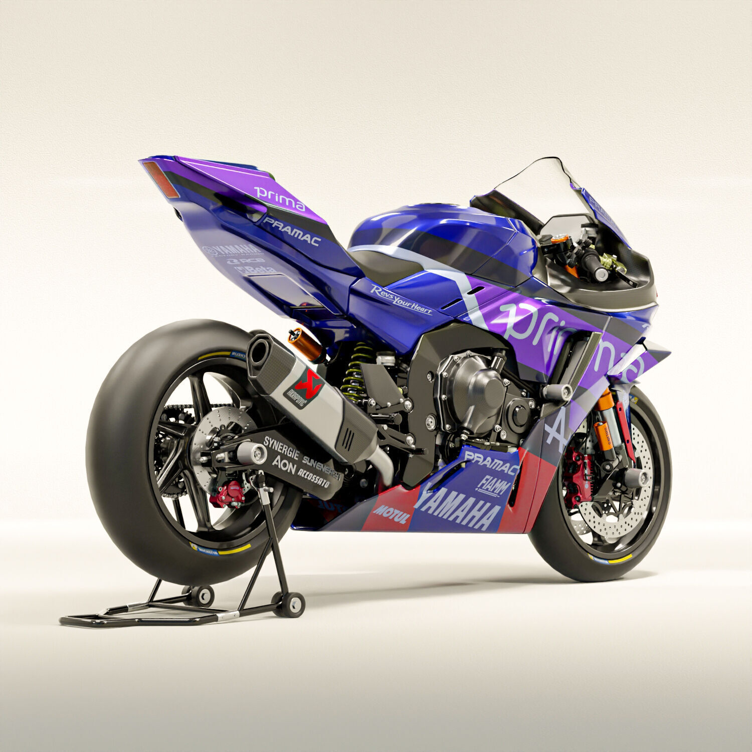 Yamaha R1-M Prima Pramac Racing MotoGP Livery 3D model_4