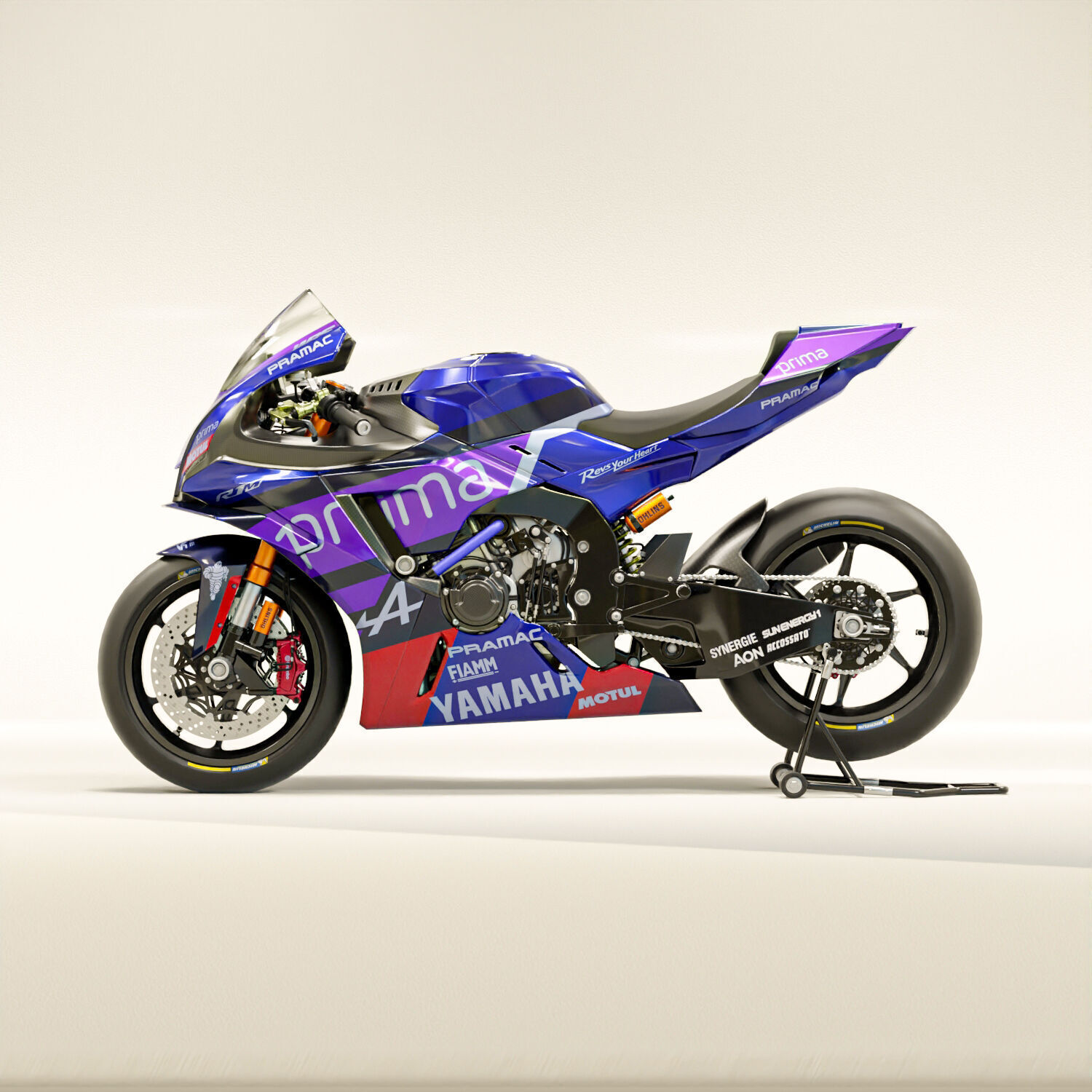 Yamaha R1-M Prima Pramac Racing MotoGP Livery 3D model_1