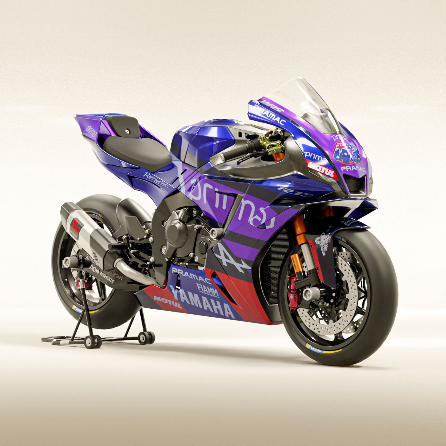 Yamaha R1-M Prima Pramac Racing MotoGP Livery 3D model_6