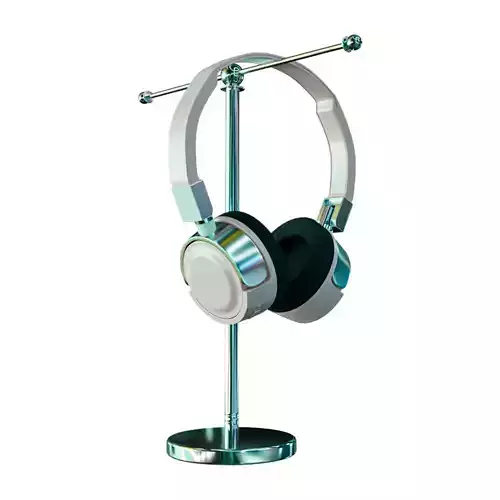 modern headphone with stainless steel headphone stand