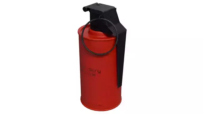Incendiary Grenade - Low Poly Game Ready  Low-poly 3D model