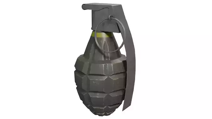 MK2 Grenade - Low Poly Game Ready Low-poly 3D model