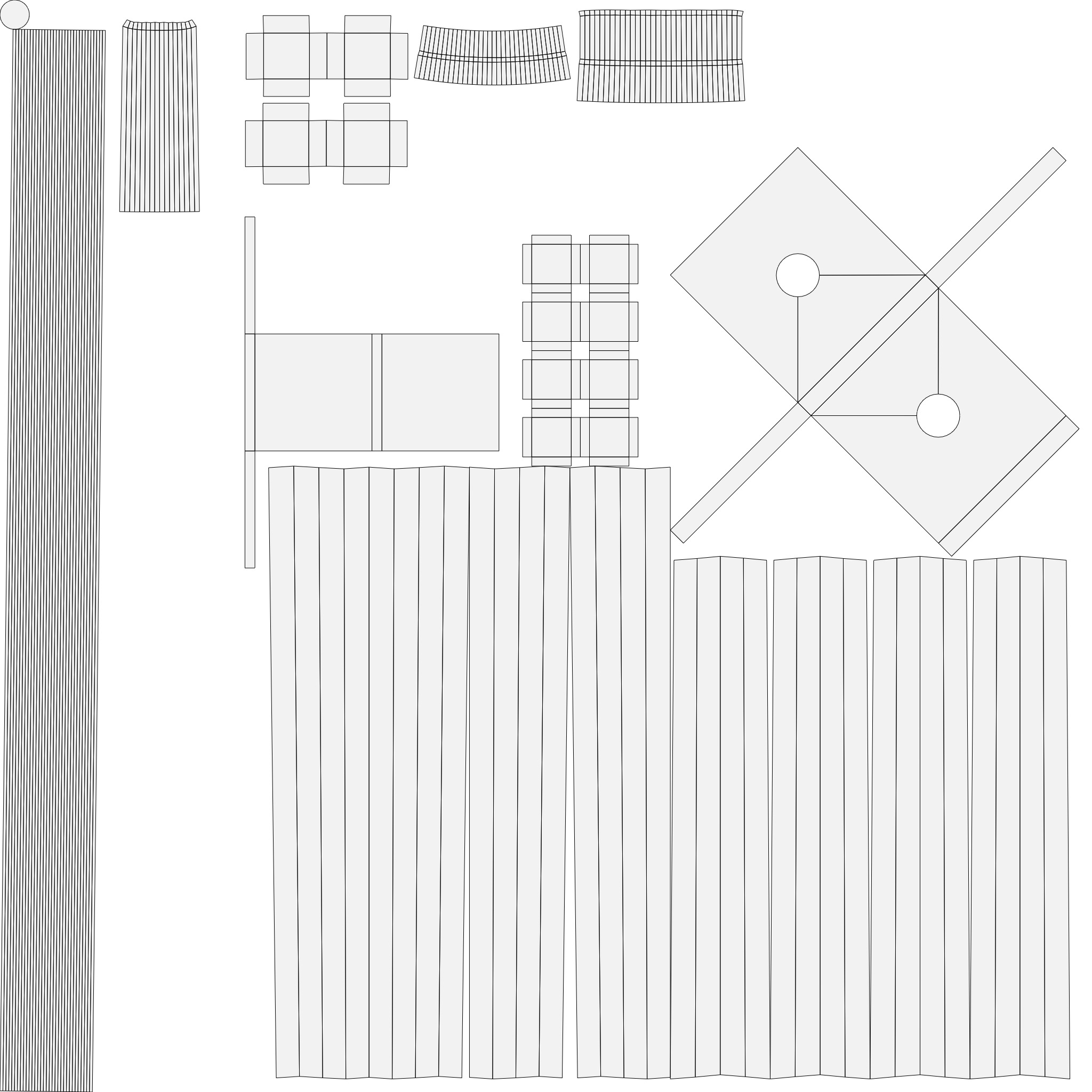 Stylized Wooden Windmill Rigged 3D model_23