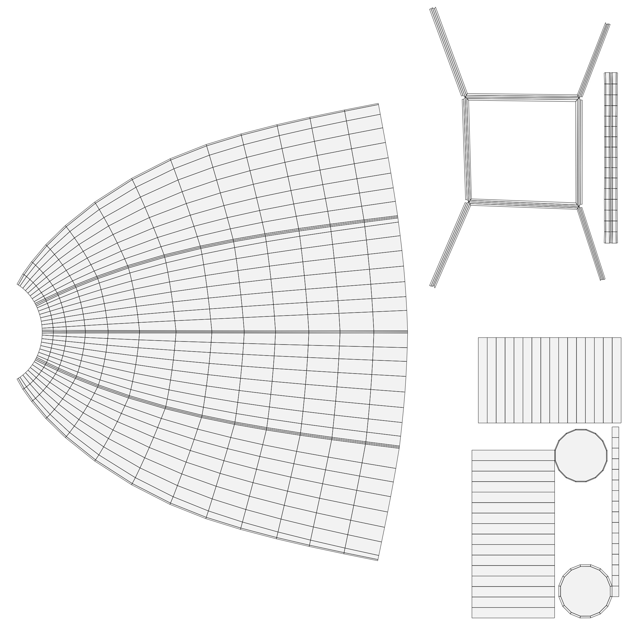 Stylized Wooden Windmill Rigged 3D model_18