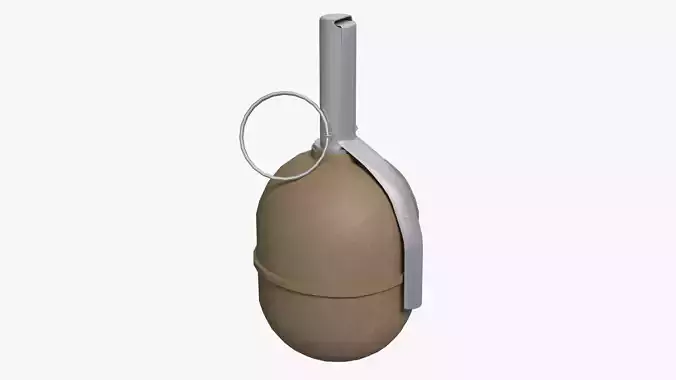 RGD-5 Grenade - Low Poly Game Ready Low-poly 3D model