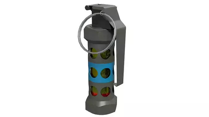 Stun Grenade 01 - Low Poly Game Ready Low-poly 3D model