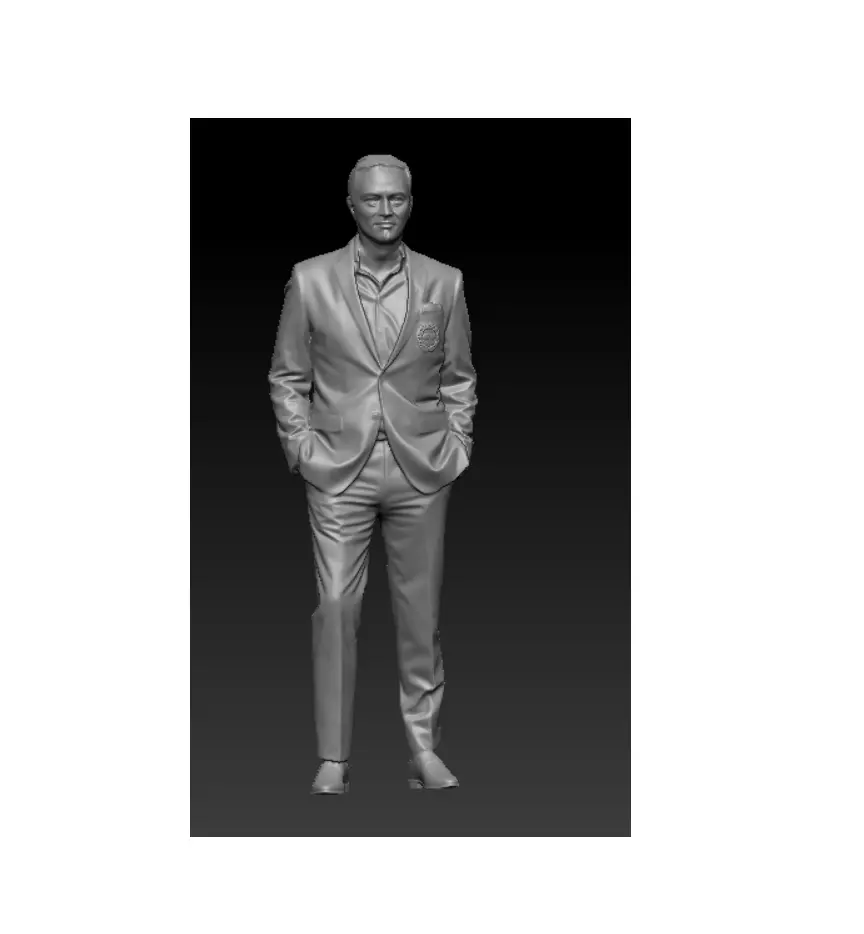 Jose Mourinho STL File 3D Printable Football Manager Figure 3D print model