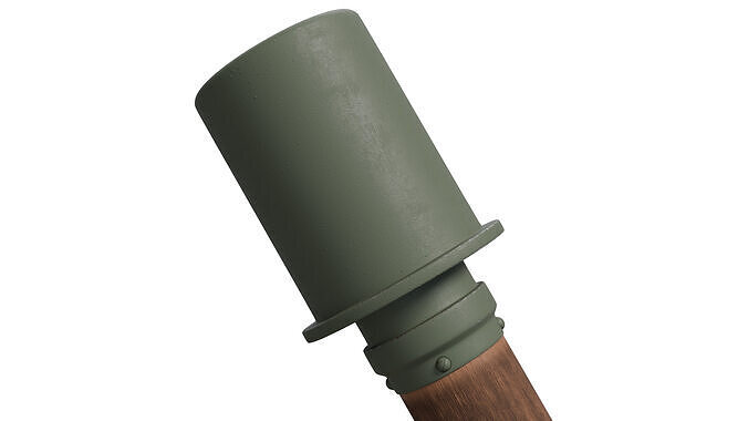 Stick Grenade Low-poly 3D model