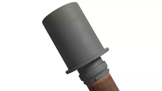 Stick Grenade Low-poly 3D model
