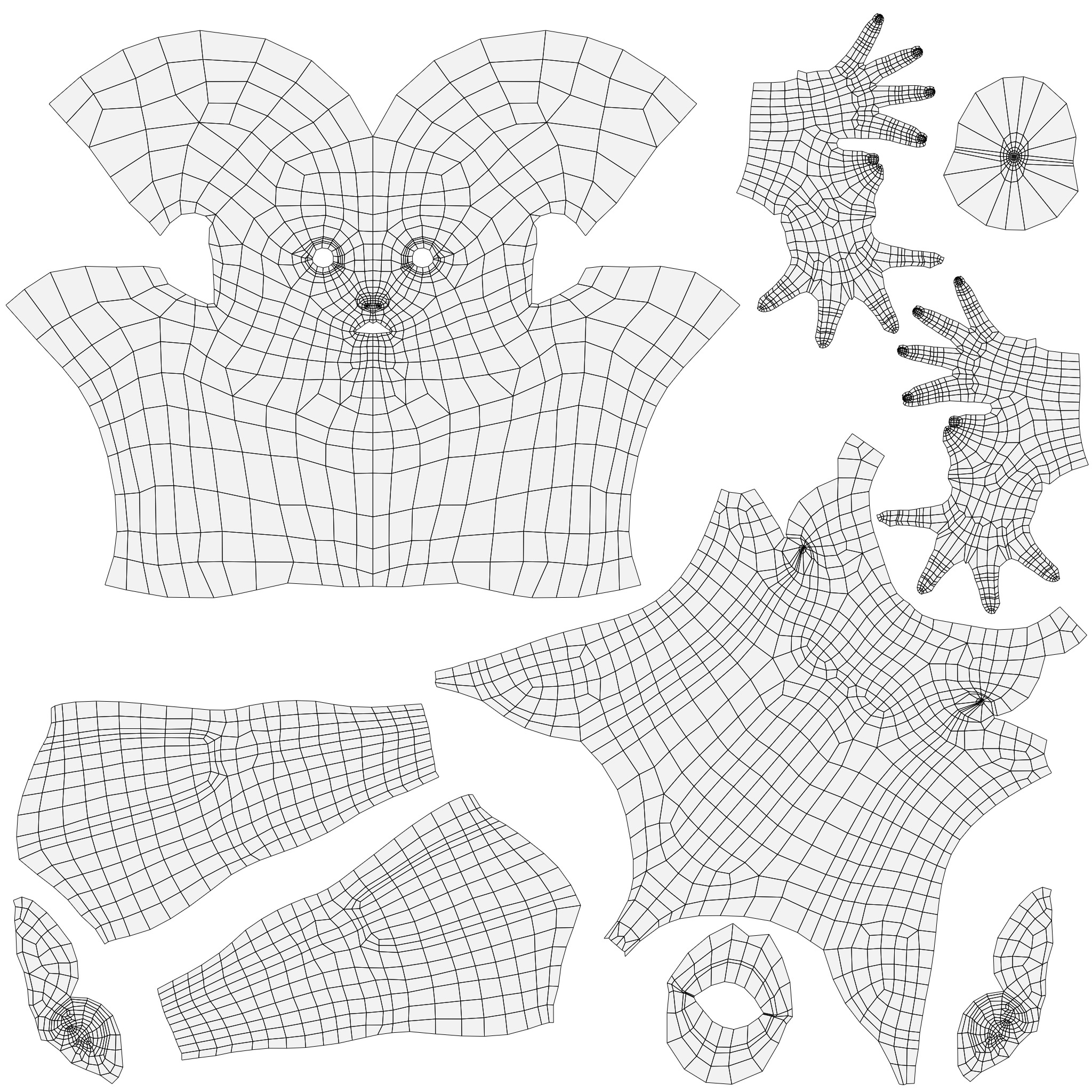 Korean Girl in School uniform in blender Low-poly Low-poly 3D model_10