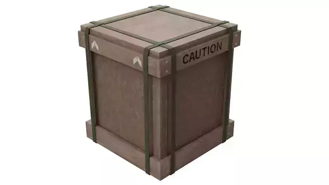 Military Cargo Box - Low Poly Game Ready