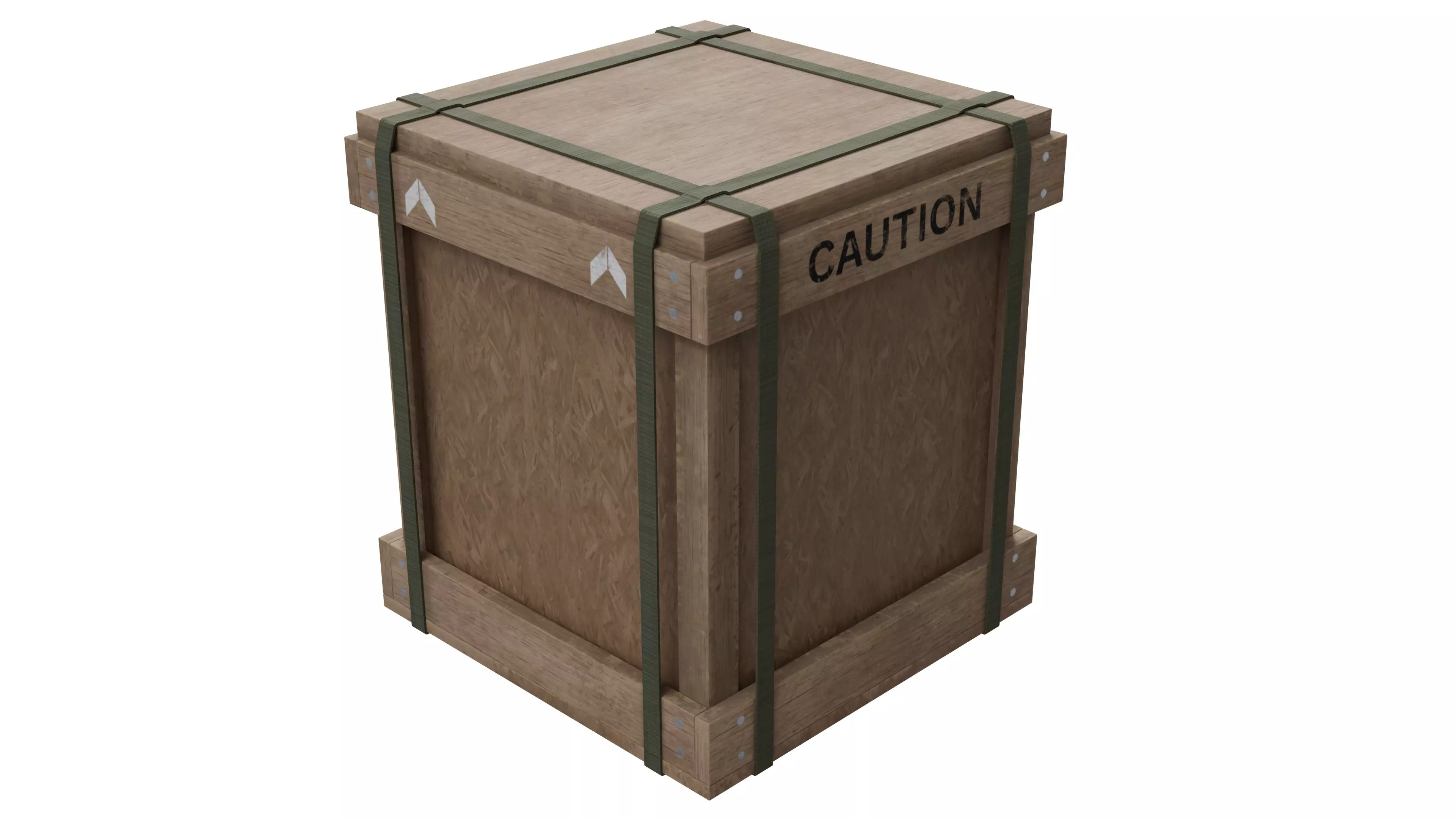 Military Cargo Box - Low Poly Game Ready Low-poly 3D model_0