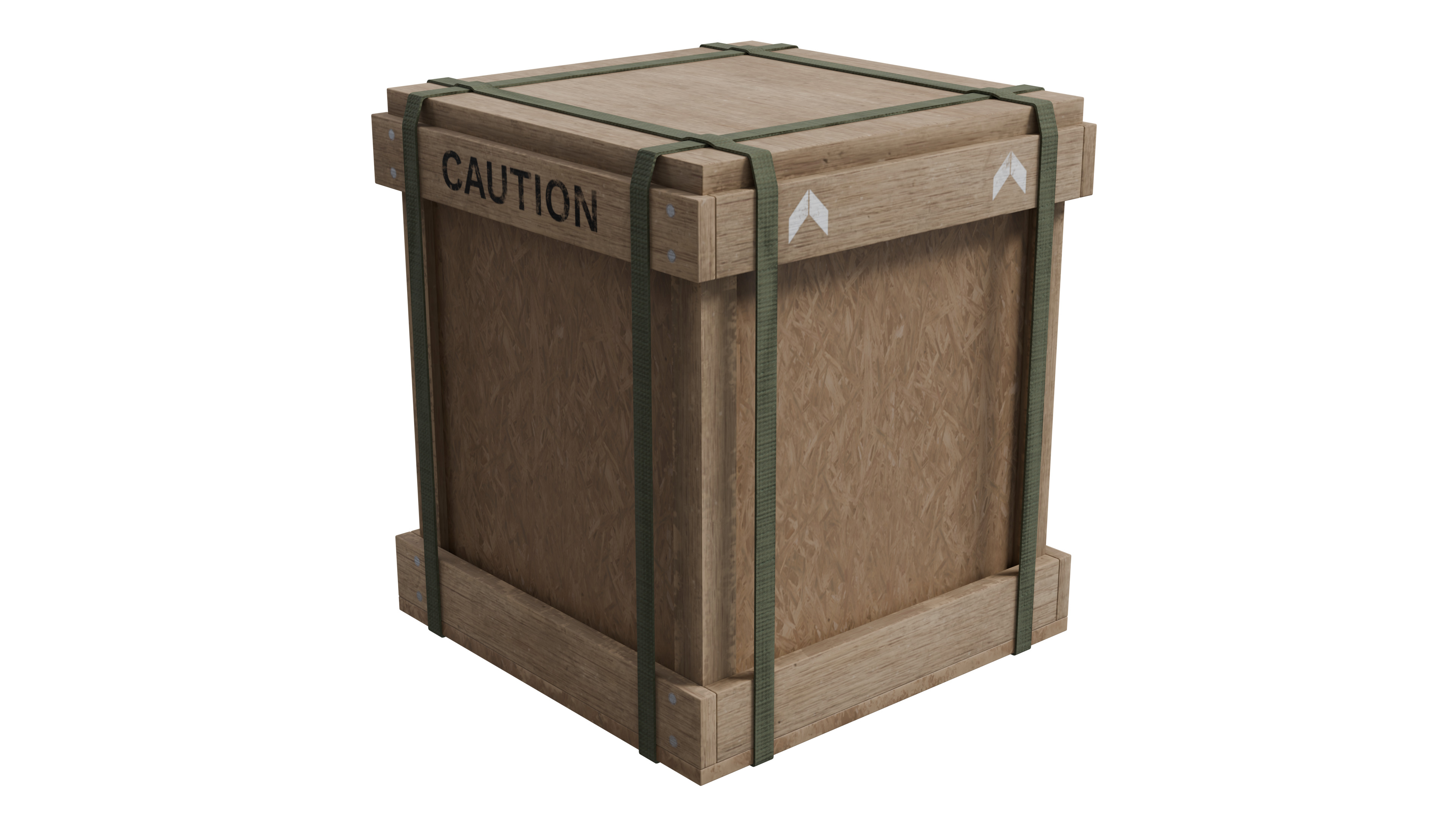 Military Cargo Box - Low Poly Game Ready Low-poly 3D model_5