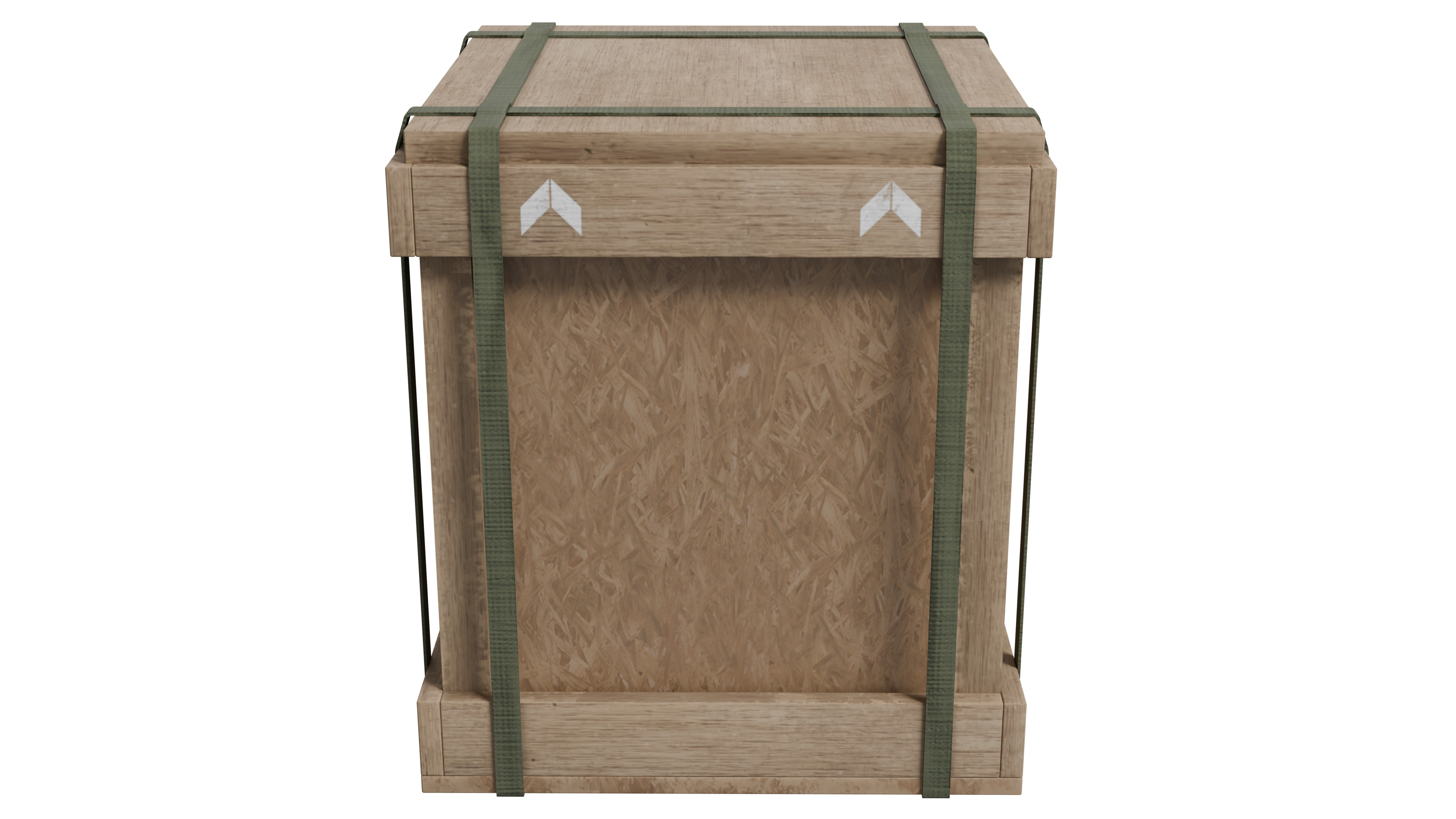 Military Cargo Box - Low Poly Game Ready Low-poly 3D model_1