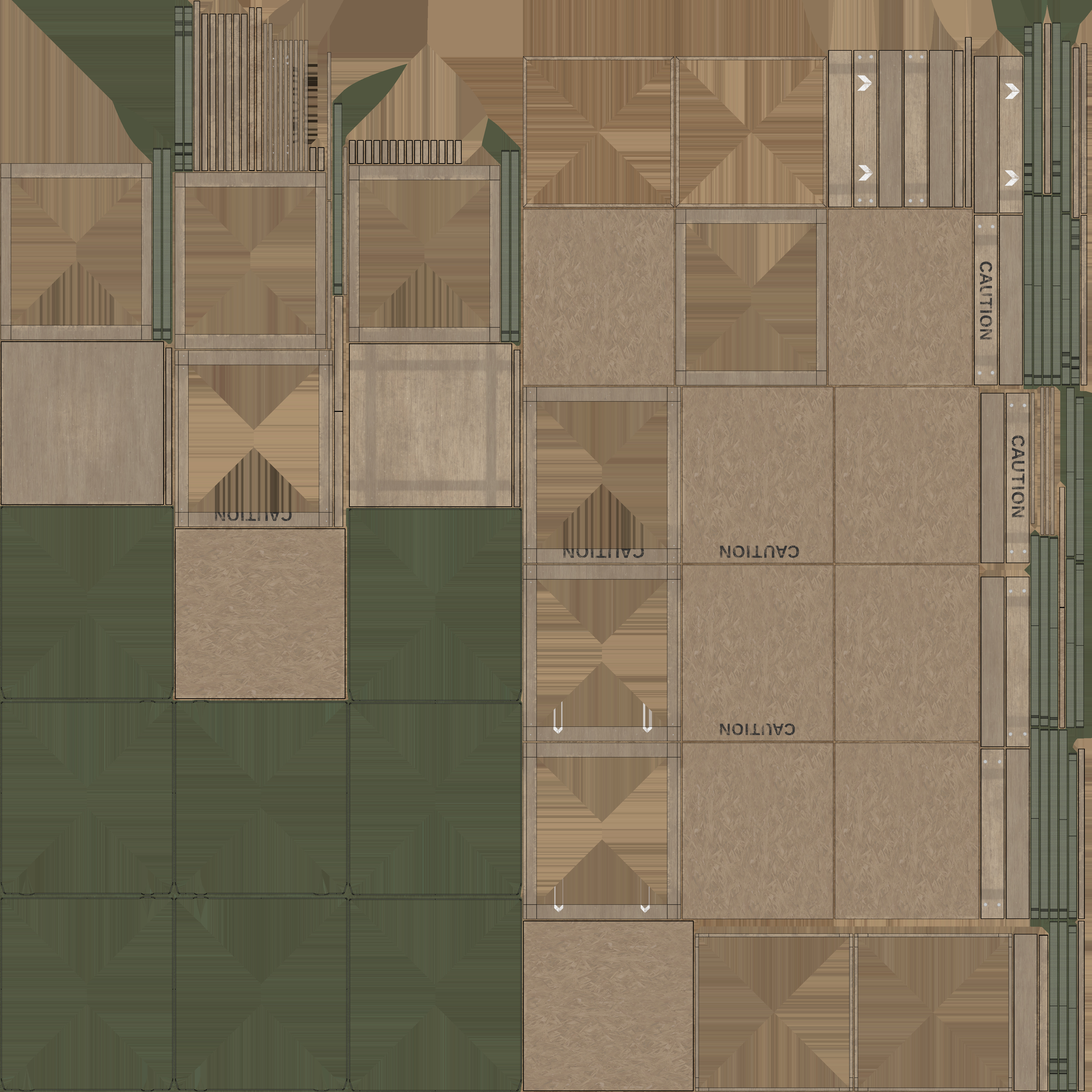 Military Cargo Box - Low Poly Game Ready Low-poly 3D model_9