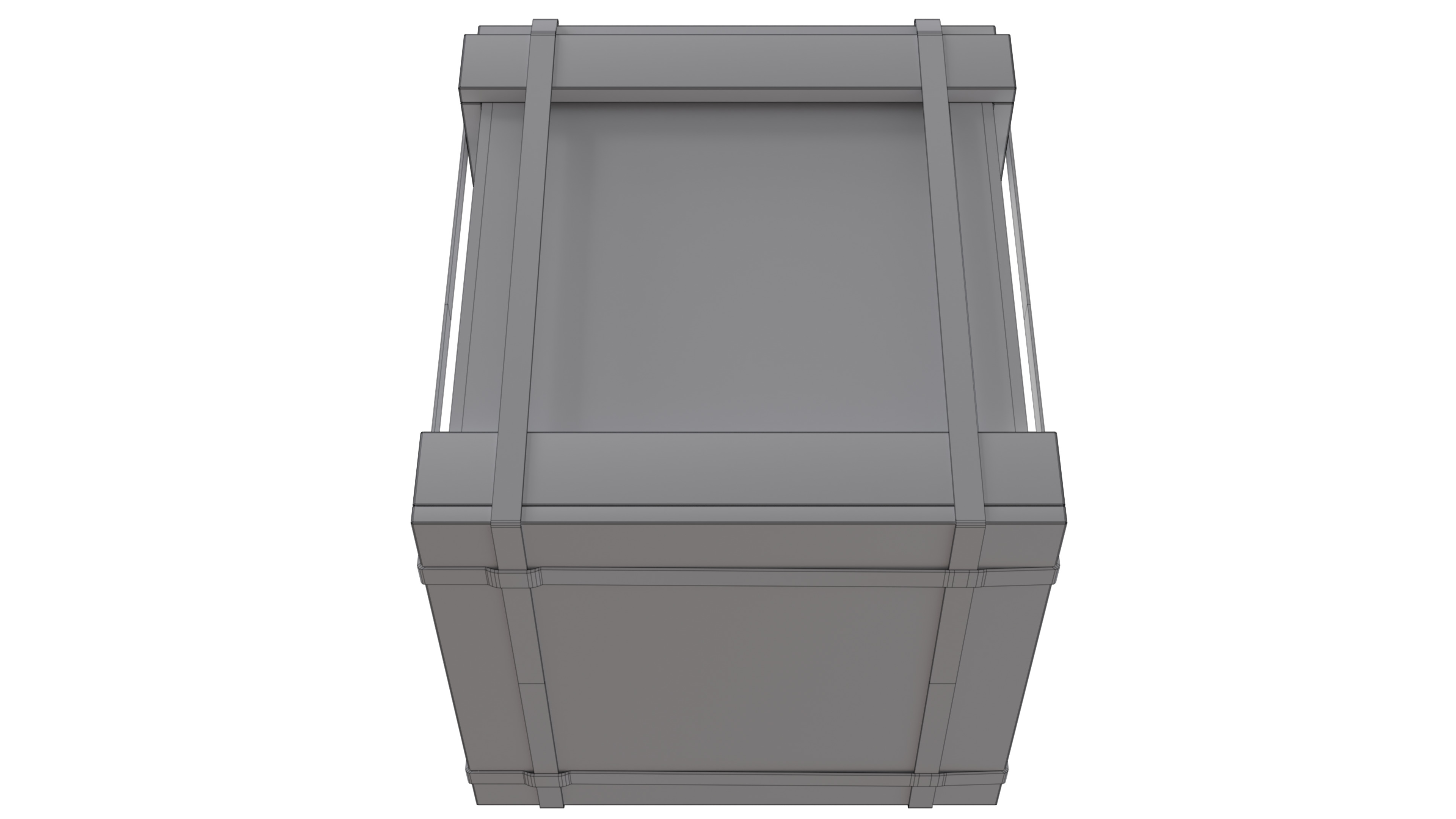 Military Cargo Box - Low Poly Game Ready Low-poly 3D model_6