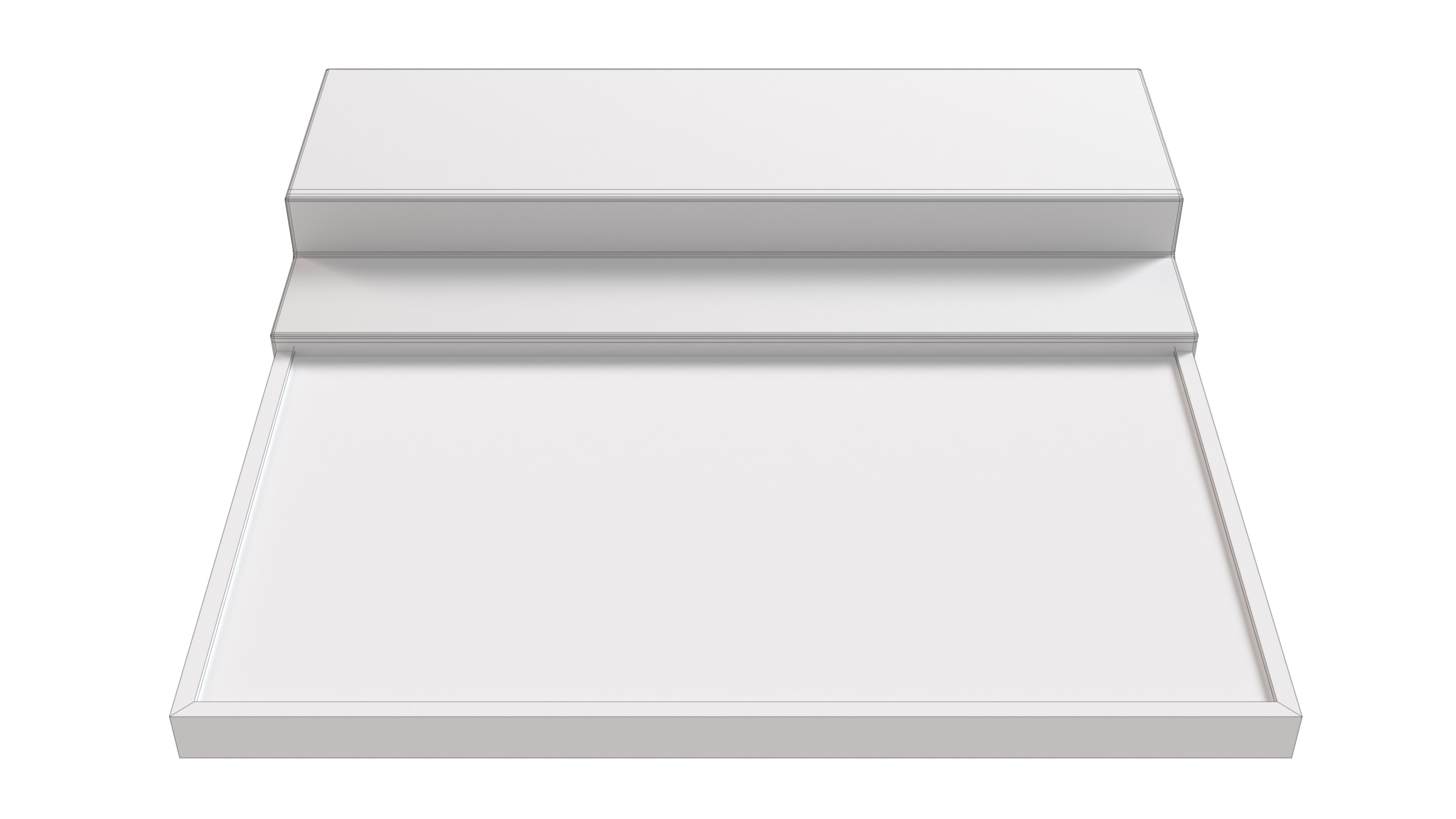 Exit Sign Set Low-poly 3D model_6