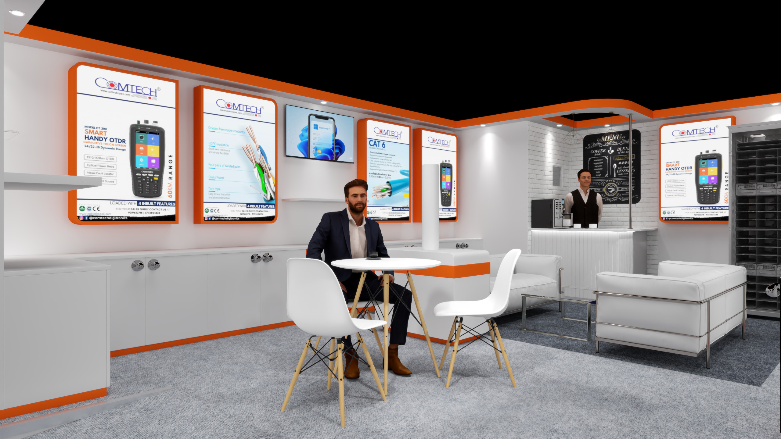 Exhibition Stand 7x5 2Sides D3V1 3D model 3D model_8