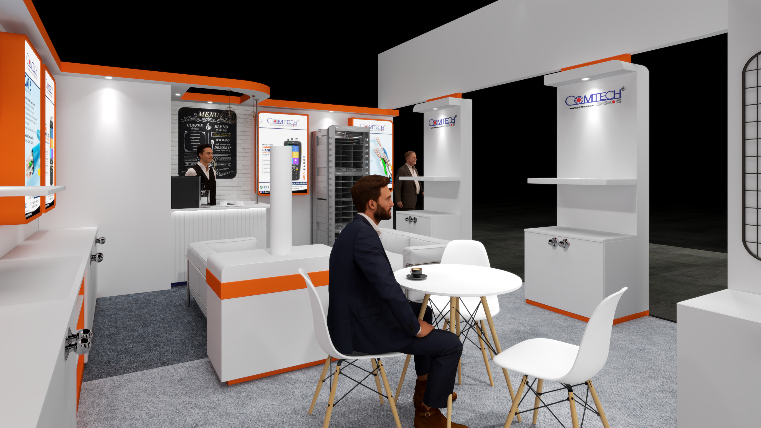 Exhibition Stand 7x5 2Sides D3V1 3D model 3D model_7