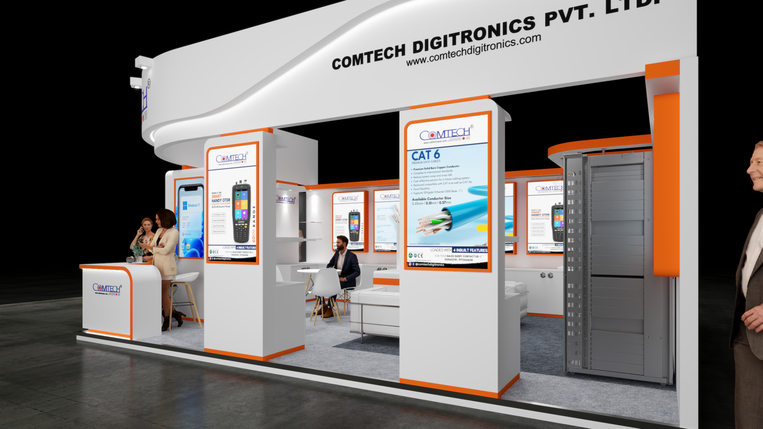 Exhibition Stand 7x5 2Sides D3V1 3D model 3D model_3