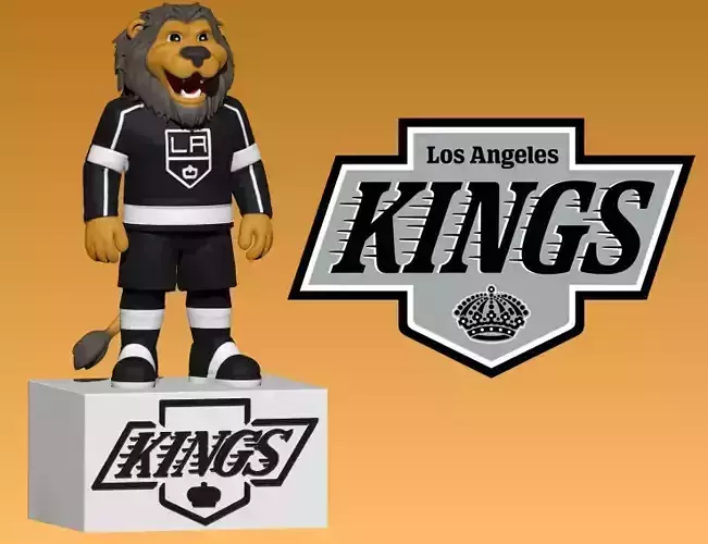 NHL - los angeles kings - Bailey the Lion mascot statue 