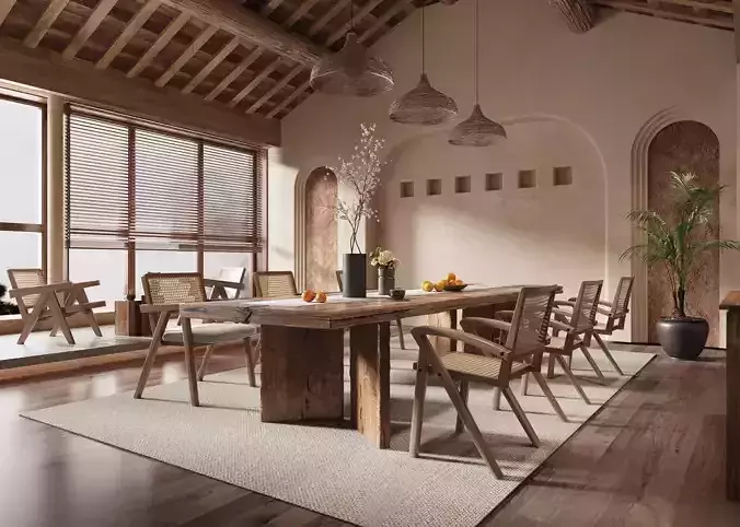 Wabi-sabi style  restaurant 