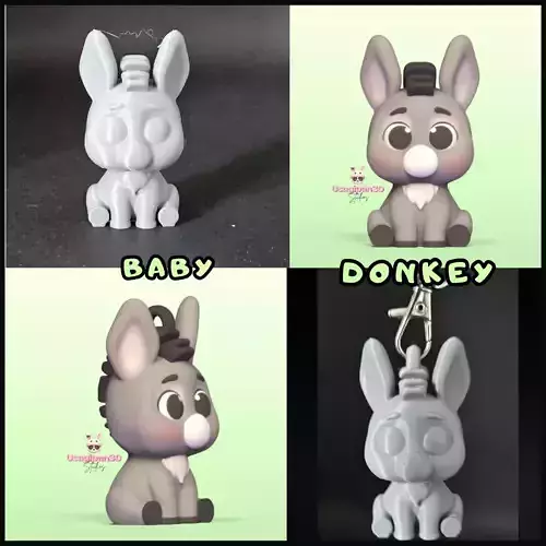 Baby Donkey plus Keychain version