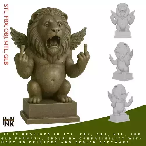 3D Printable Sitting Figure on Stand  FBX STL OBJ