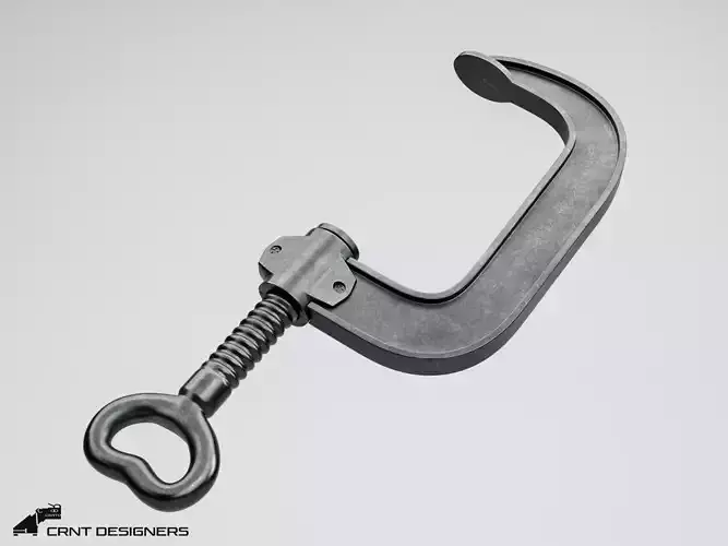 Vintage Machinist Clamp - C Clamp 3D model