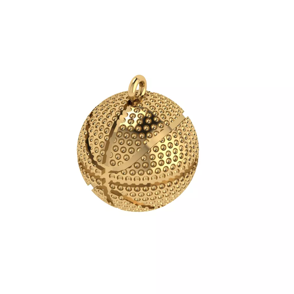 basketball ball pendant 3D print model