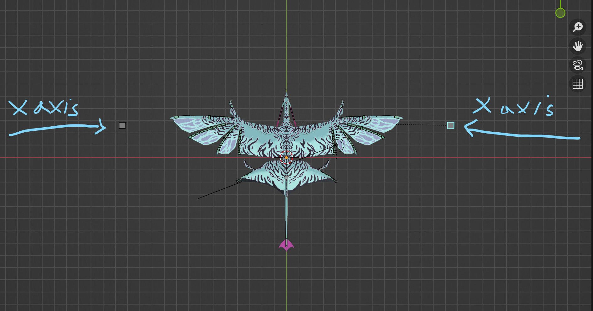 Lowpoly Ikran model - Blender Low-poly 3D model_7