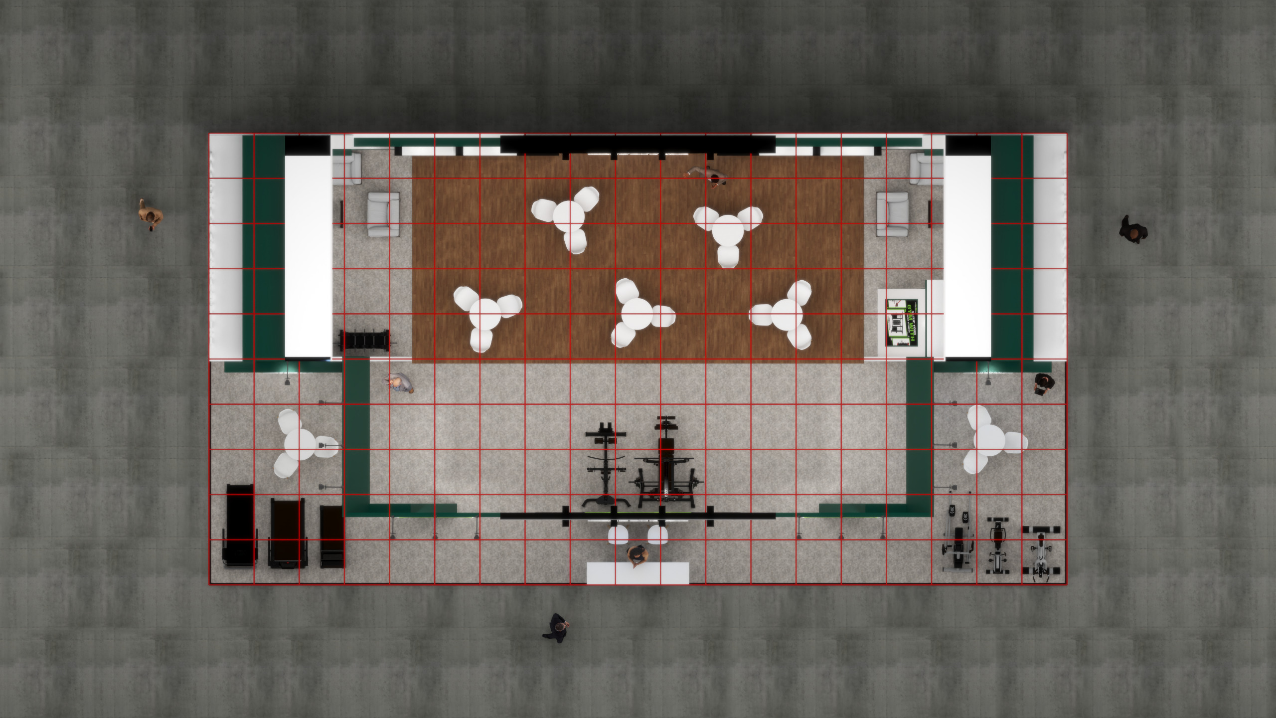 Exhibition Stand 19x10 3Sides D1V1 3D model 3D model_13