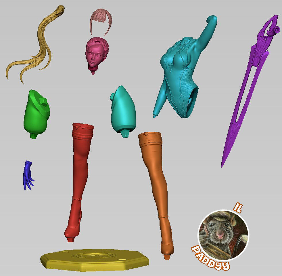 Eve stellar blade fanart 3D print model_3