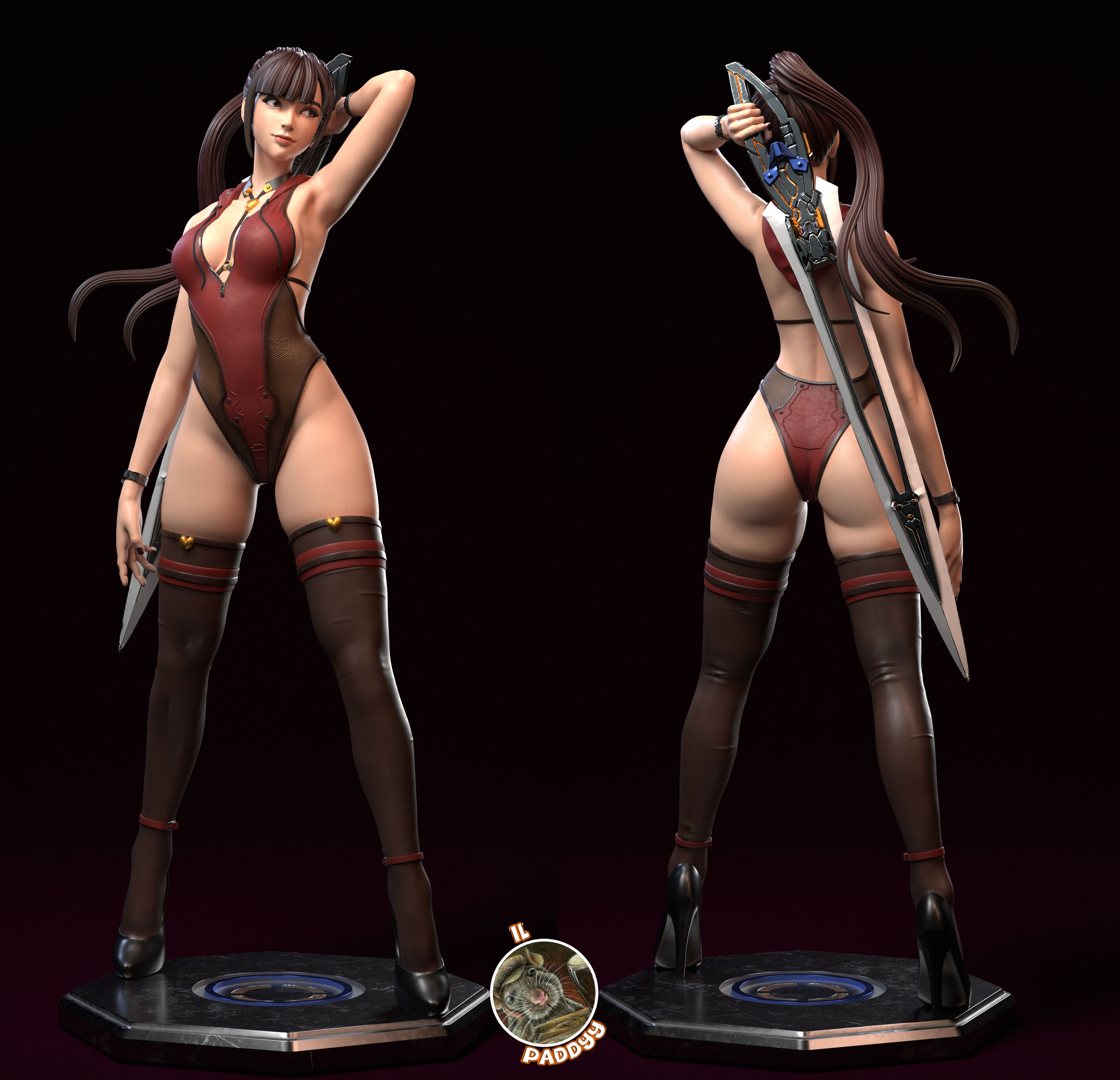 Eve stellar blade fanart 3D print model_1