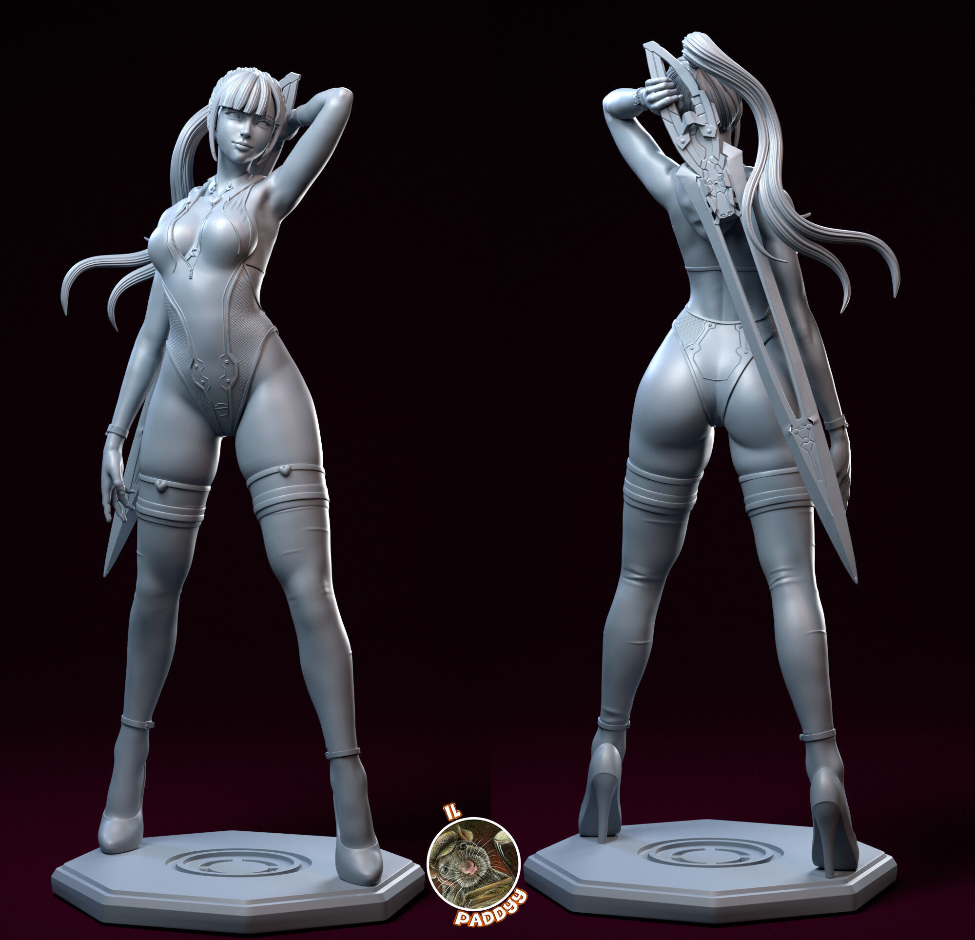 Eve stellar blade fanart 3D print model_2