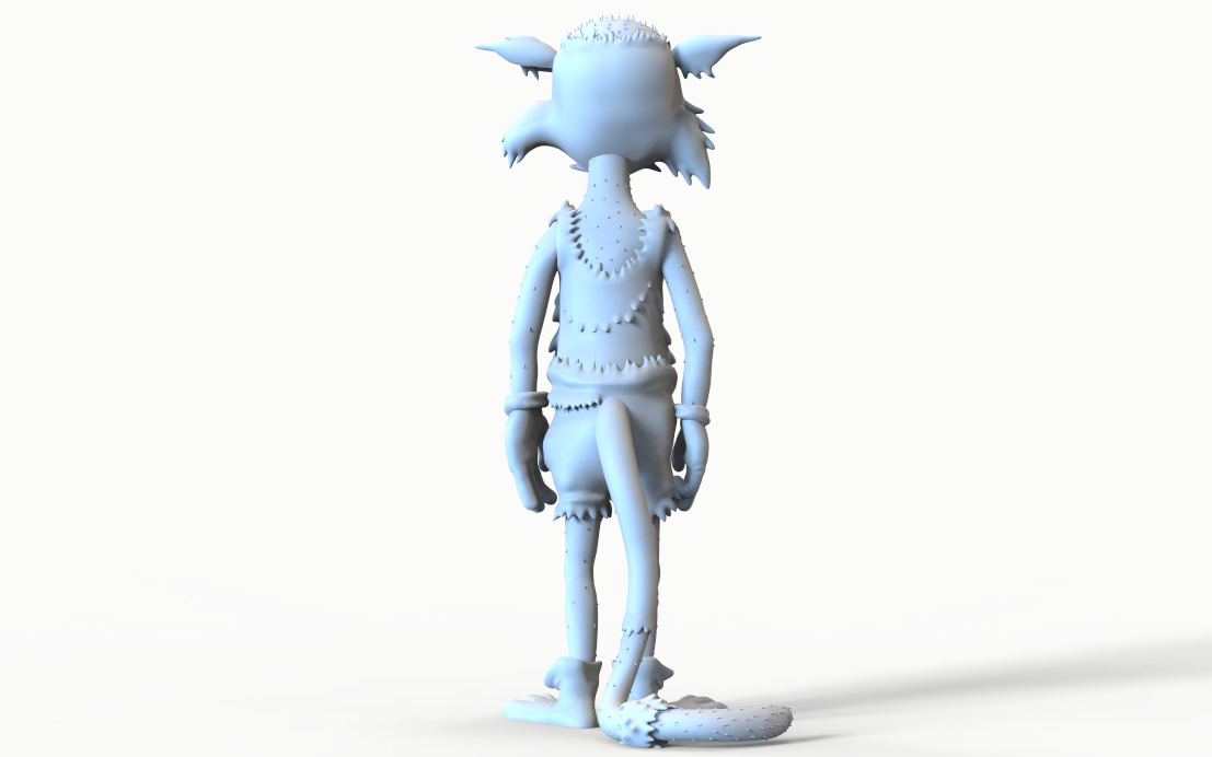 TOM AND JERRY PACK -BALD TOM-TOM PANSHAPED FACE AND STAIRSSHAPED 3D print model_16