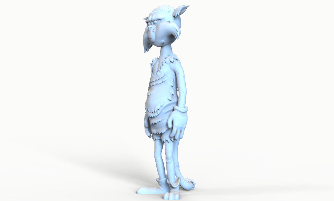 TOM AND JERRY PACK -BALD TOM-TOM PANSHAPED FACE AND STAIRSSHAPED 3D print model_13