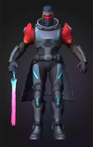 SciFi 3D Model for Game VR AR OBJ