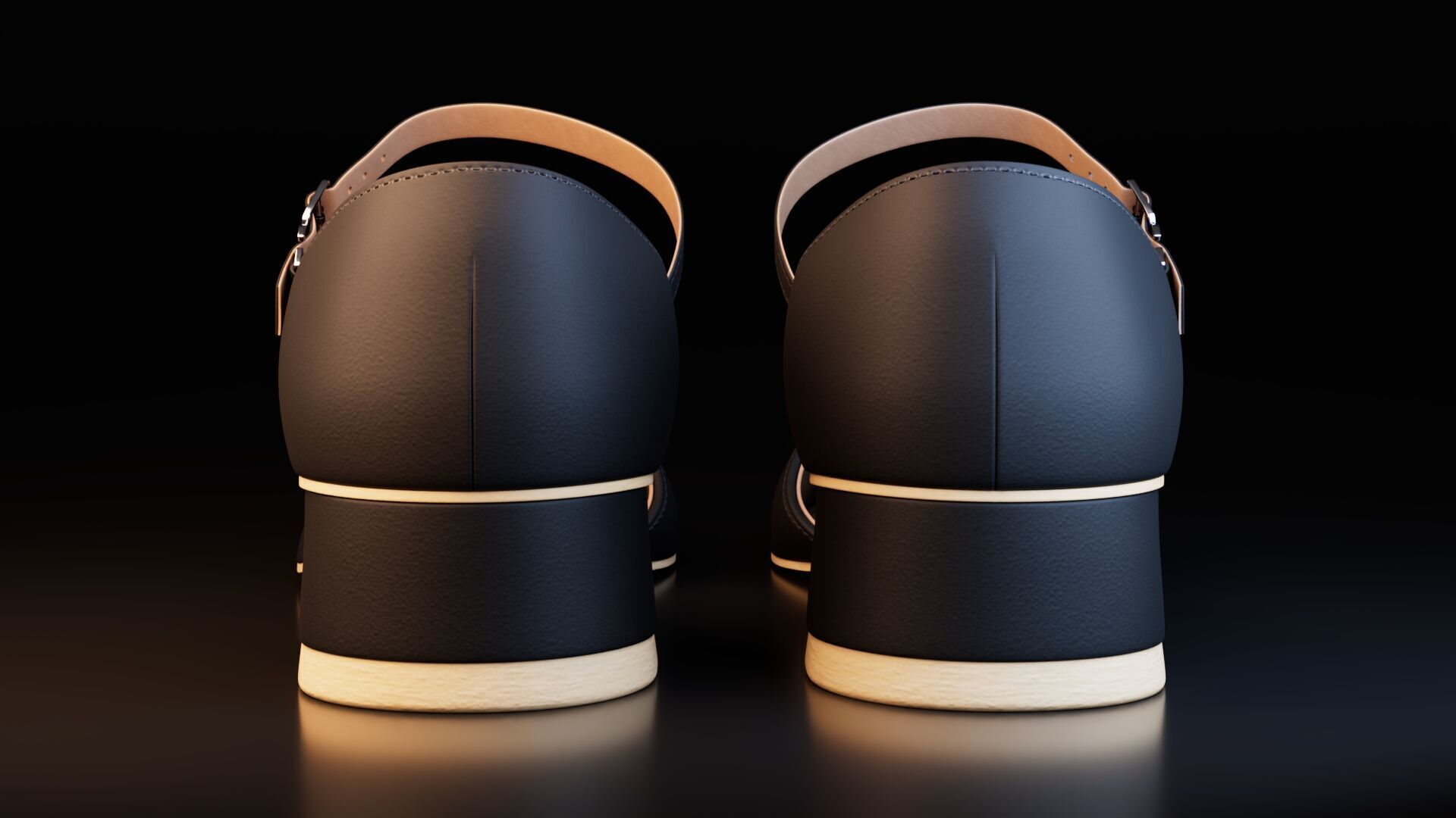 Women Shoes Low-poly 3D model_4