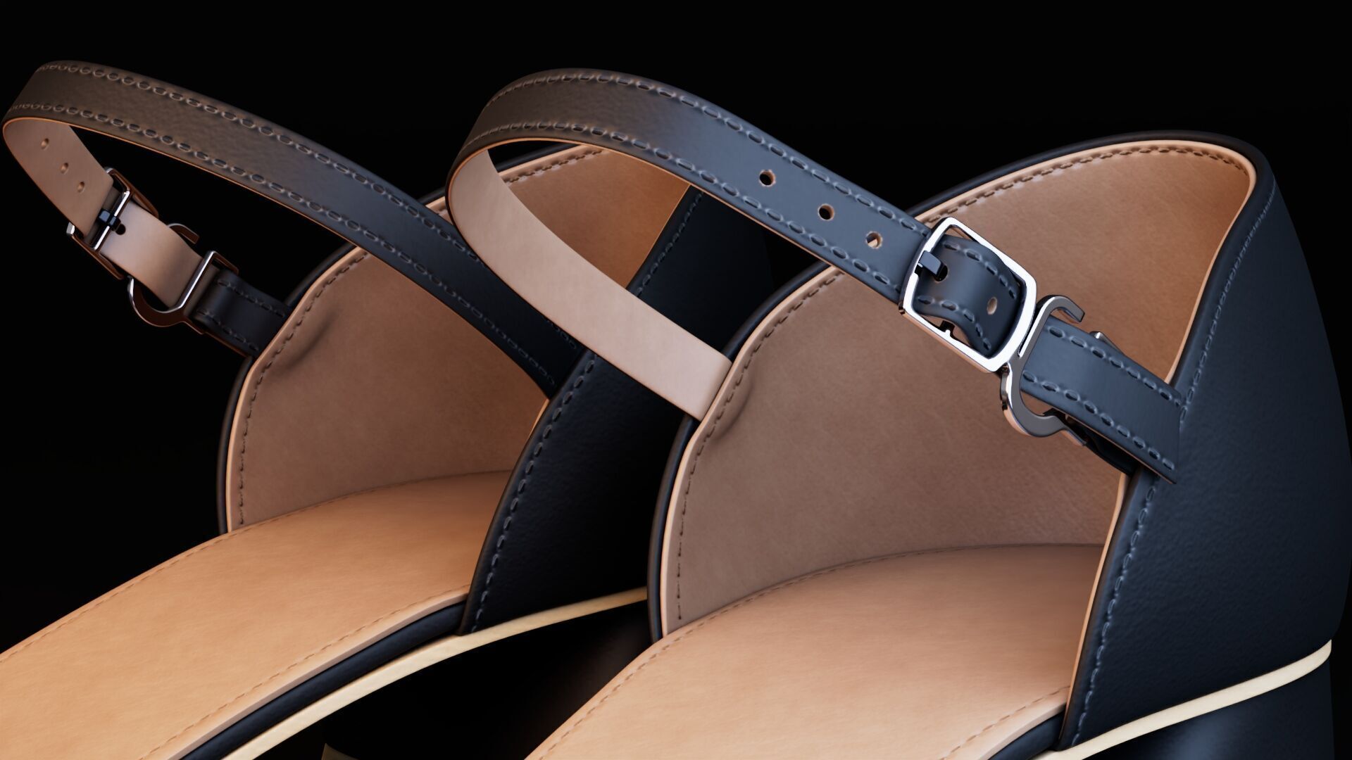 Women Shoes Low-poly 3D model_5