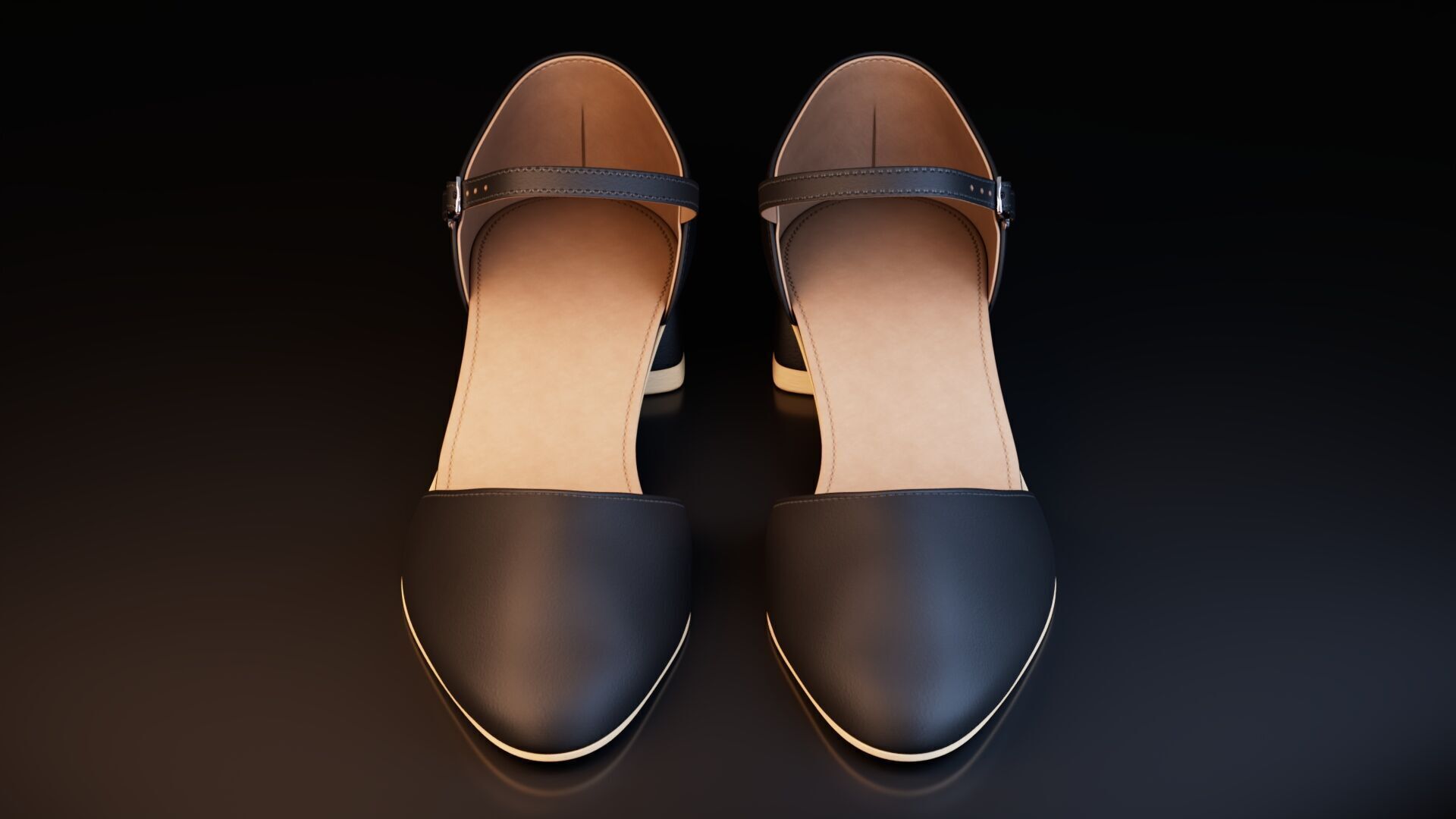 Women Shoes Low-poly 3D model_2