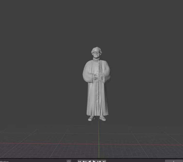 Gregor Mendel 3D print model_0