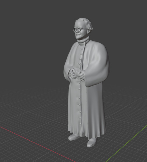 Gregor Mendel 3D print model_6