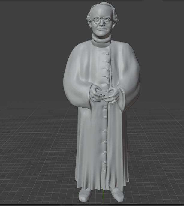 Gregor Mendel 3D print model_22